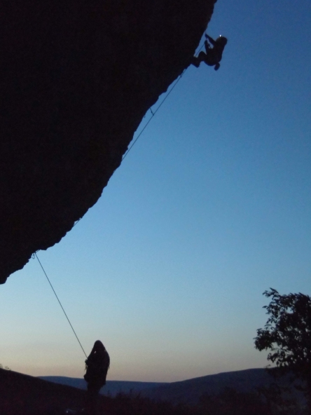 A Climber Trying Comedy By Headtorch